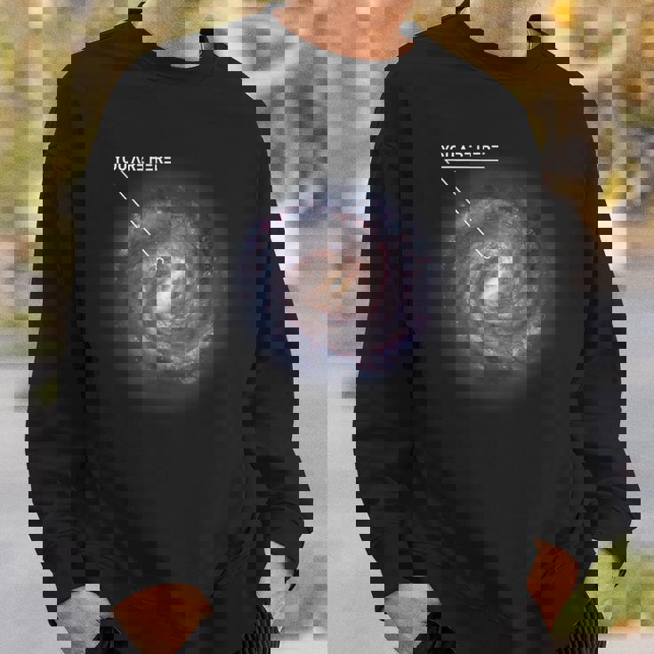 You Are Here 銀河 天文学 天の川 宇宙 サイファイ スウェットシャツ 彼への贈り物