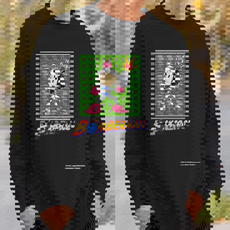 「ボンバーマン」白ボン（D） 長袖tシャツ スウェットシャツ 彼への贈り物