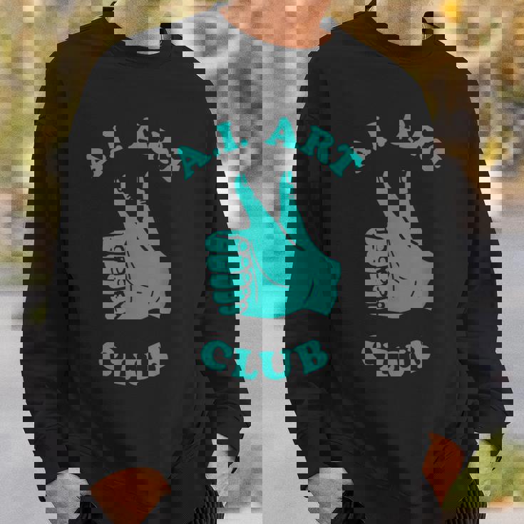 おもしろaiアートクラブ 人工知能 機械学習 スウェットシャツ 彼への贈り物