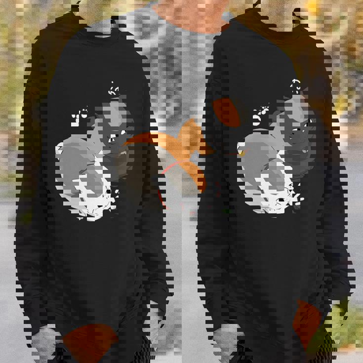 おもしろ猫ニャンコ先生 長袖tシャツ スウェットシャツ 彼への贈り物