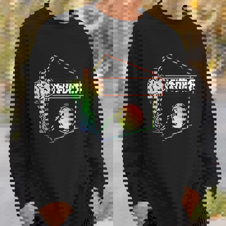 けん玉グッズ ウォーターカラーデザイン スウェットシャツ 彼への贈り物