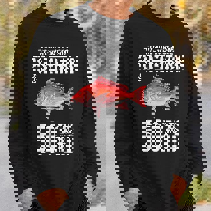 メンズ この金目鯛漁師は50歳50歳の誕生日です スウェットシャツ 彼への贈り物