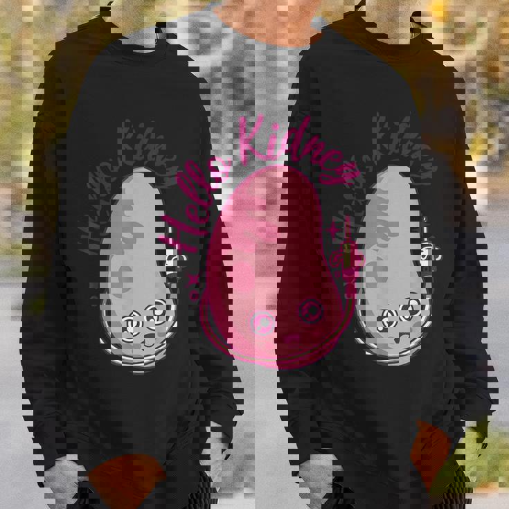 こんにちは腎臓移植ドナー透析腎臓 スウェットシャツ 彼への贈り物