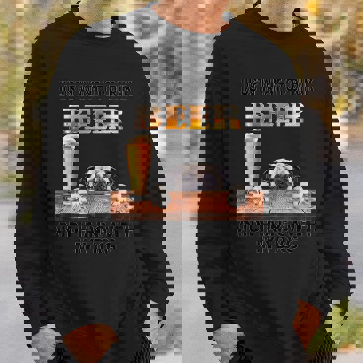 ただビール飲みたい&吊るすw マイパグ スウェットシャツ 彼への贈り物