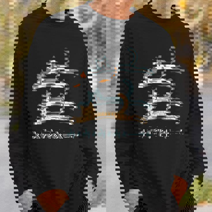 みょみょみょみょーん 猫 ネコ 茶トラ ハチワレ 三毛 シャム シュール おもしろ 可愛い メンズ レディース キッズ スウェットシャツ 彼への贈り物