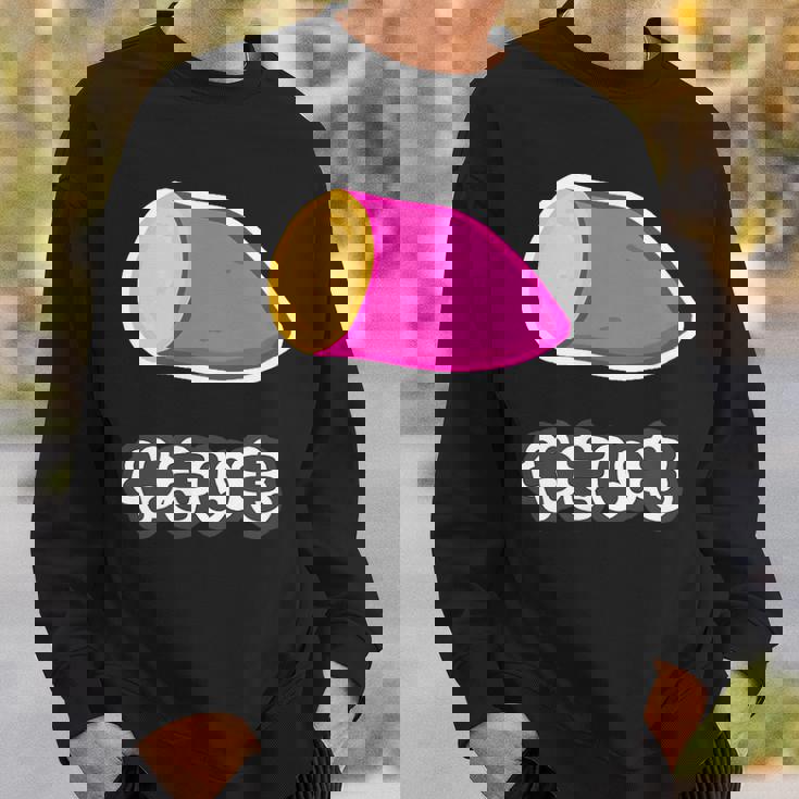 やきいも 焼き芋【おやつ ポップ】ご飯タイム【変なデザイン屋さん】面白い デザイン スウェットシャツ 彼への贈り物