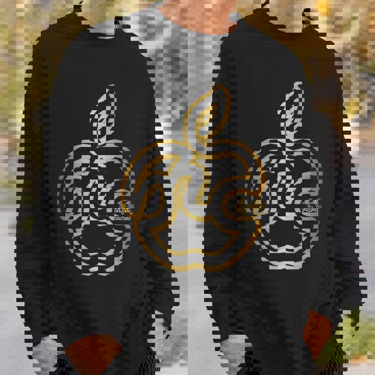 りんご フルーツ ひらがな 隠し文字 タイポグラフィ ユニーク おもしろみ デザイン スウェットシャツ 彼への贈り物