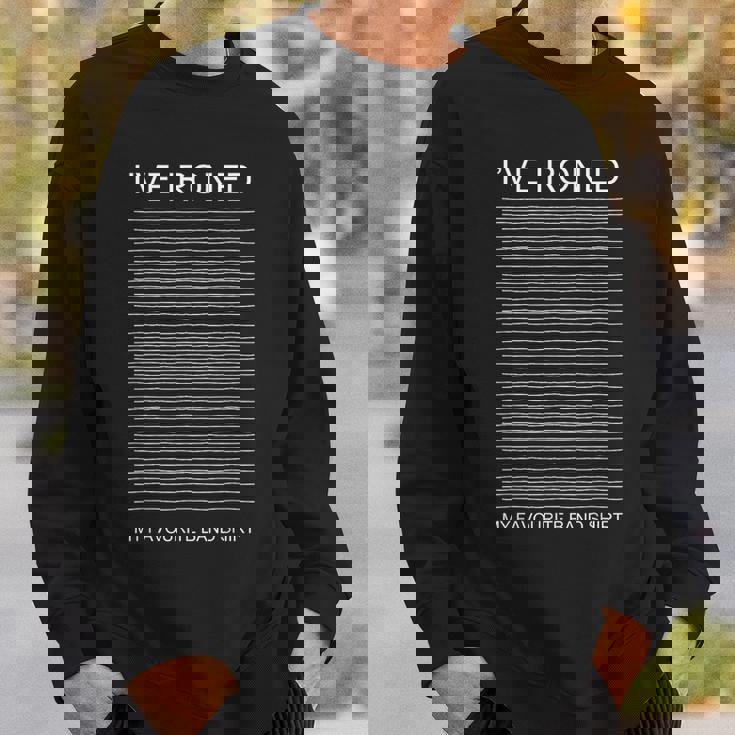 アイロンをかけたバンドシャツ 音楽ファンのポストパンク ニューウェーブ 面白い スウェットシャツ 彼への贈り物