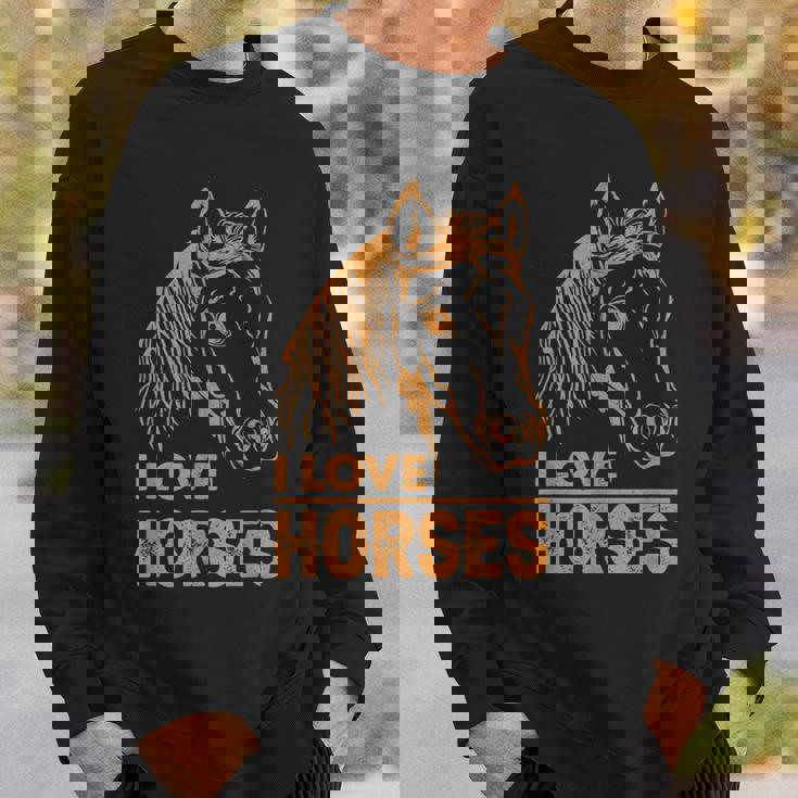 アイ・ラブ・ホース スウェットシャツ 彼への贈り物