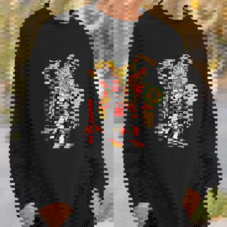 アステカ人、インカ人、メキシコの芸術彫刻マヤマヤン スウェットシャツ 彼への贈り物