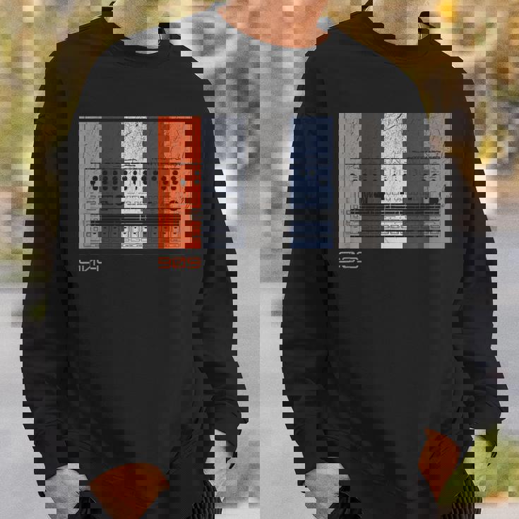 アナログ ドラム マシン レトロ シンセ ヴィンテージ 909 スウェットシャツ 彼への贈り物