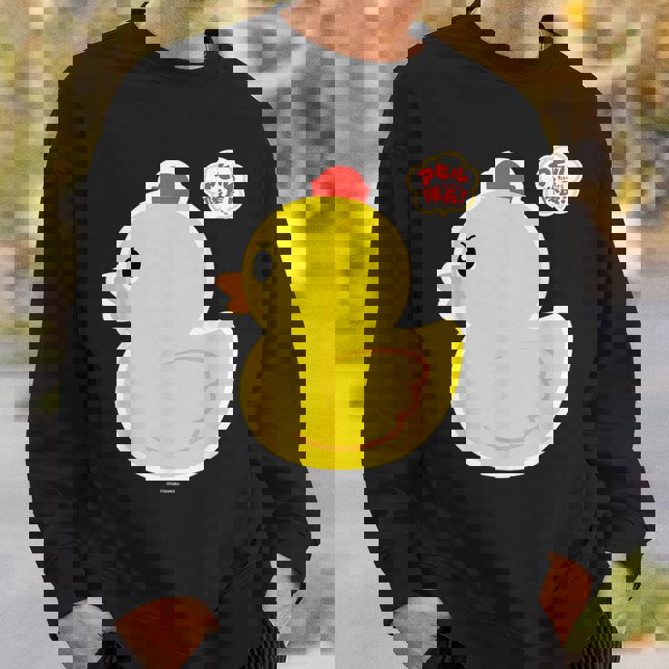 アヒル隊長ビッグプリント（横向き） スウェットシャツ 彼への贈り物