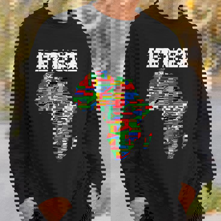 アフリカtシャツ 誇り高きアフリカ国旗大陸愛 スウェットシャツ 彼への贈り物