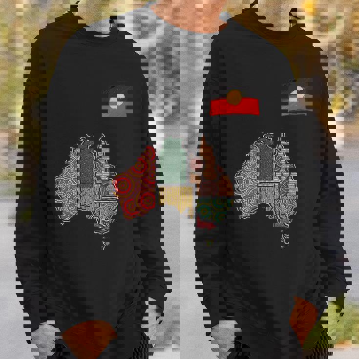 アボリジニ・アート・オーストラリア スウェットシャツ 彼への贈り物