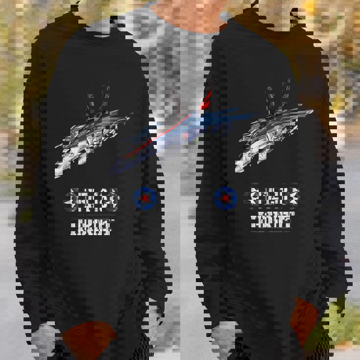 アメリカのf-18ホーネット戦闘機 スウェットシャツ 彼への贈り物