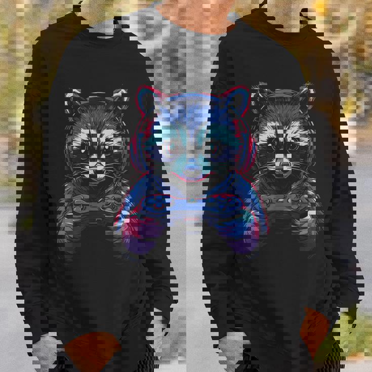 アライグマ ビデオ ゲーム ゲーマー ギャンブラー コンピューター ゲーマー アライグマ スウェットシャツ 彼への贈り物