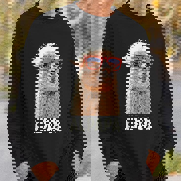 アルパカ・パパ・アルパパ・ラマ・パパ・アルパカ・パパ・ワーター・ワンダリングalpapa スウェットシャツ 彼への贈り物