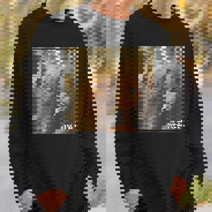 アンティーク調のドールフェイスミーム 長袖tシャツ スウェットシャツ 彼への贈り物