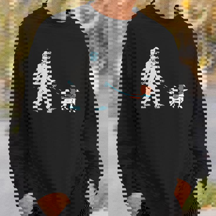 イエティウォーキングパピヨンクリプトゾロジー犬 スウェットシャツ 彼への贈り物