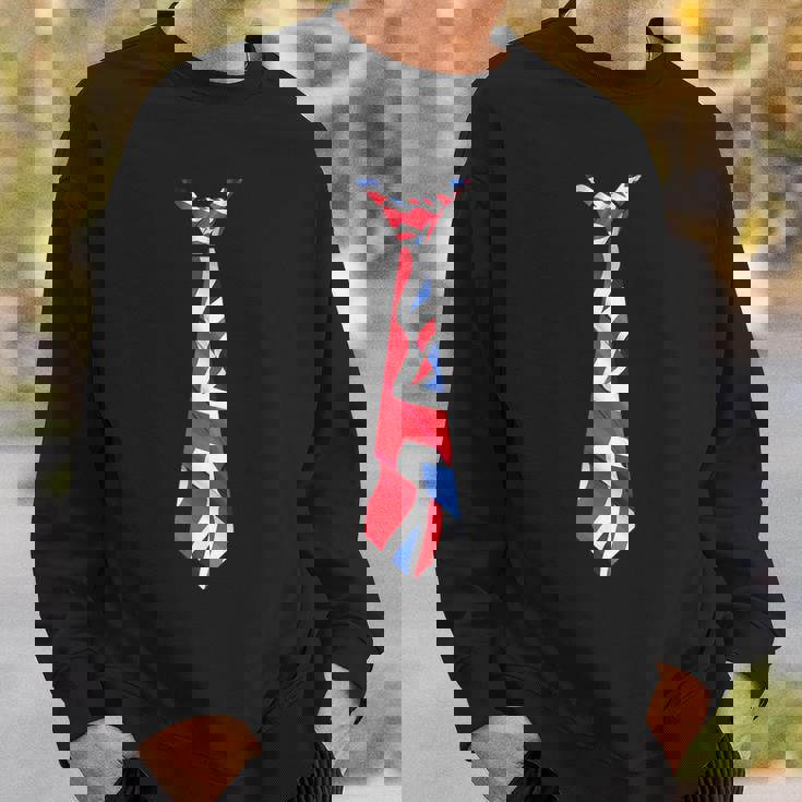 イギリス国旗ユニオンジャックネクタイ イギリス帝国 スウェットシャツ 彼への贈り物