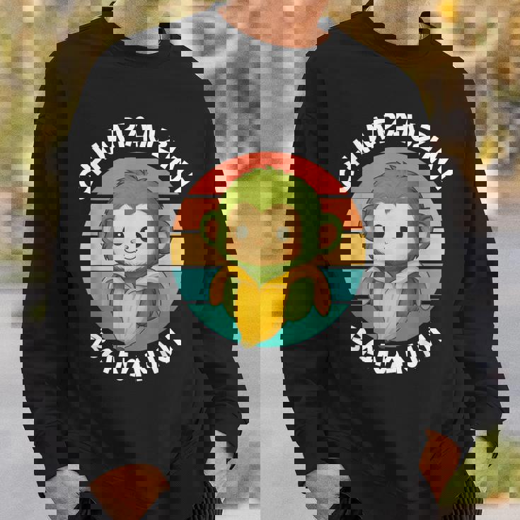 イタリア ブレイン ミーム チンパンジーニ バナニーニ レトロ サンセット キッズ スウェットシャツ 彼への贈り物