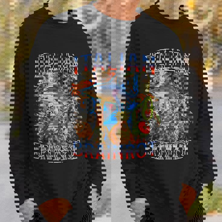 イタリア 脳 ロット 面白い イタリア 脳 ロット ミーム スウェットシャツ 彼への贈り物