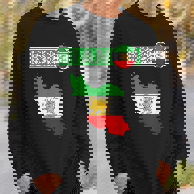 イランライオン太陽旗、イラン地図、イラン、イランの旗、イランの旗。 スウェットシャツ 彼への贈り物