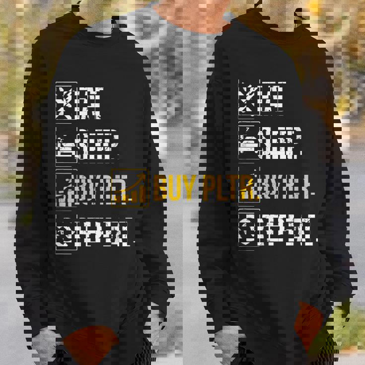 イートスリープインベストベスト Pltr購入パランティア投資。 スウェットシャツ 彼への贈り物