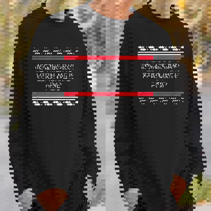 ウィスコンシン州退役軍人への感謝の気持ち スウェットシャツ 彼への贈り物