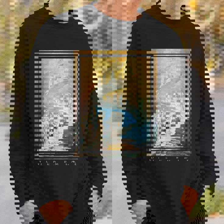 ウィリアム・ブレイク ジェイコブの梯子 芸術 象徴主義 神秘主義 魔法 William Blake Jacob スウェットシャツ 彼への贈り物