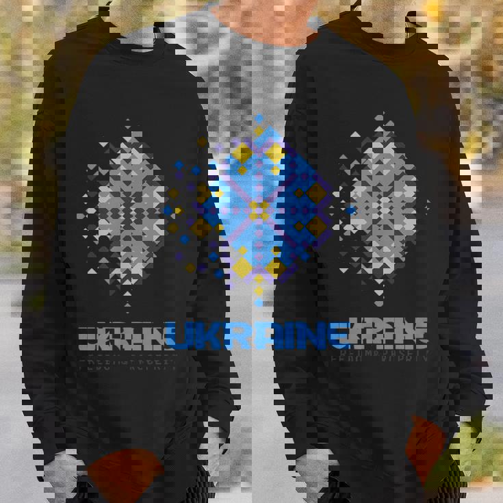 ウクライナの自由 繁栄 ウクライナ国旗 シンボル スウェットシャツ 彼への贈り物