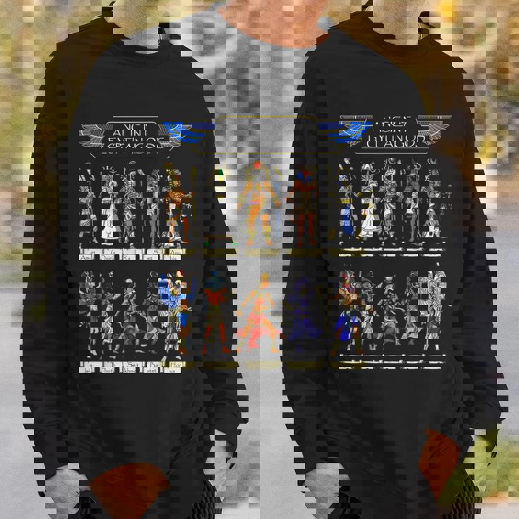 エジプトの神々古代エジプトの神話ファラオアヌビストートホルスラセクメトバステト スウェットシャツ 彼への贈り物