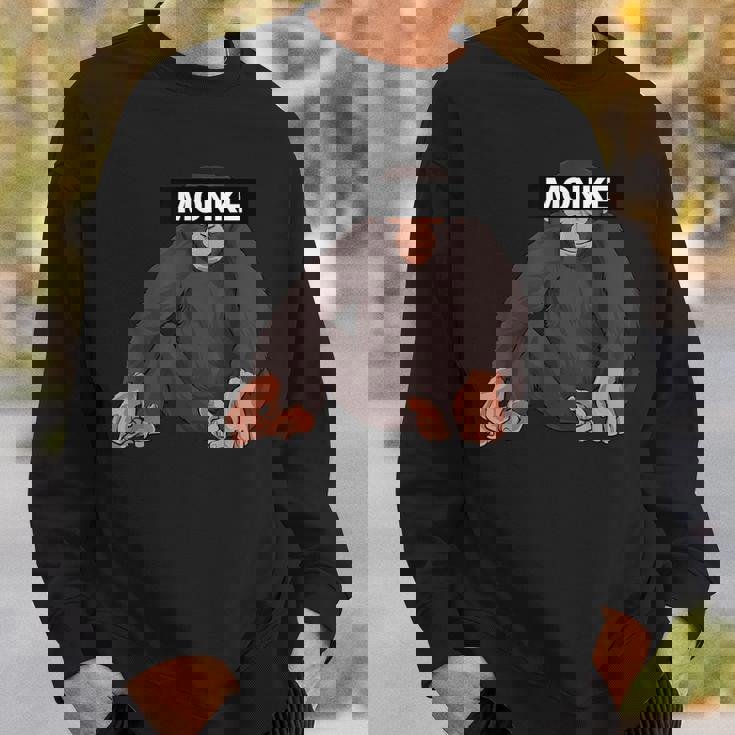 エステティック・モンク・ミーム・ファニー・モンキー・ラバー スウェットシャツ 彼への贈り物