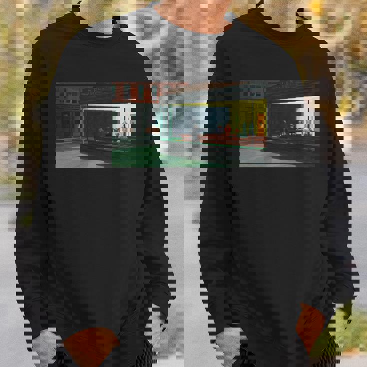 エドワードホッパーのナイトホークス 長袖tシャツ スウェットシャツ 彼への贈り物