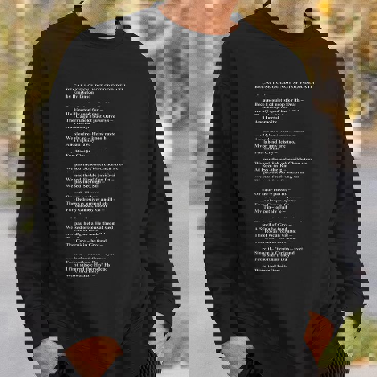 エミリー・ディッキンソン ファン ポエトリーリーダー ポエムライター スウェットシャツ 彼への贈り物