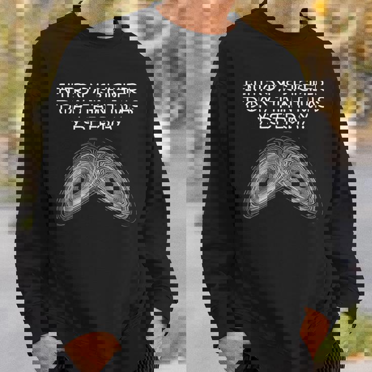 エントロピー熱力学物理学教師学生科学ギフト スウェットシャツ 彼への贈り物