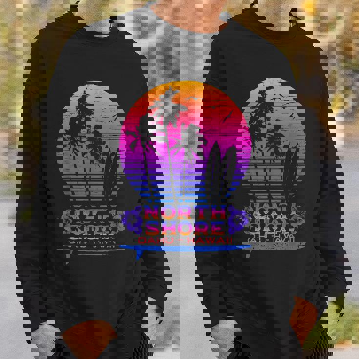 オアフ島ノースショア ハワイお土産サーフィンスタイル スウェットシャツ 彼への贈り物