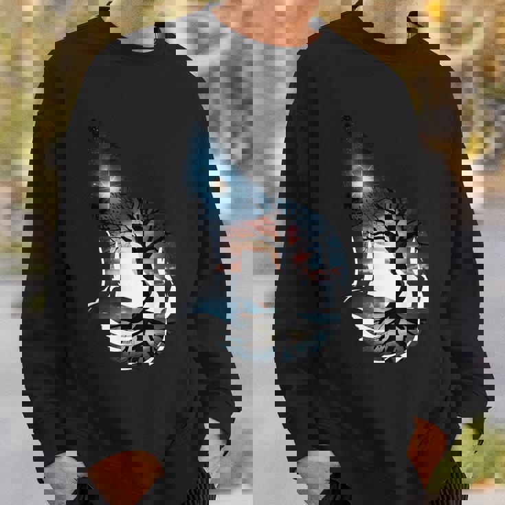 オオカミ 動物 顔 アート グラフィック 野生動物 カラフル 狼の恋人 スウェットシャツ 彼への贈り物