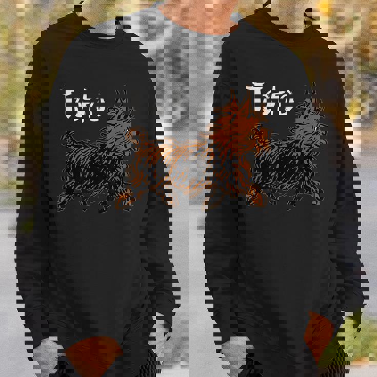 オズの魔法使いドッグシャツ アート-ドロシーの犬 Tototrutting スウェットシャツ 彼への贈り物