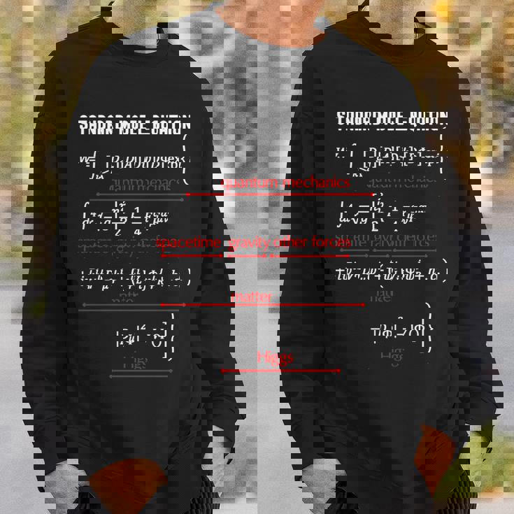 オタク標準模型方程式 物理学 数学科 先生 長袖tシャツ スウェットシャツ 彼への贈り物