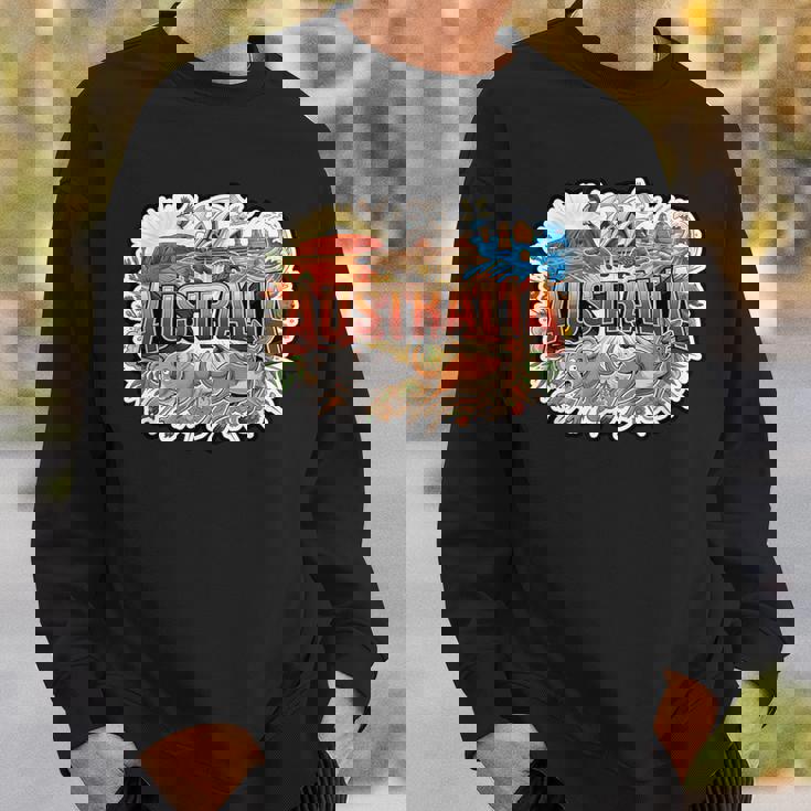 オーストラリアカンガルーコアラポインティングミーム オーストラリアのお土産 スウェットシャツ 彼への贈り物