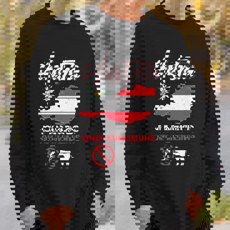 オーストリアのカンガルーなし オーストリアのカンガルーなし 長袖tシャツ スウェットシャツ 彼への贈り物