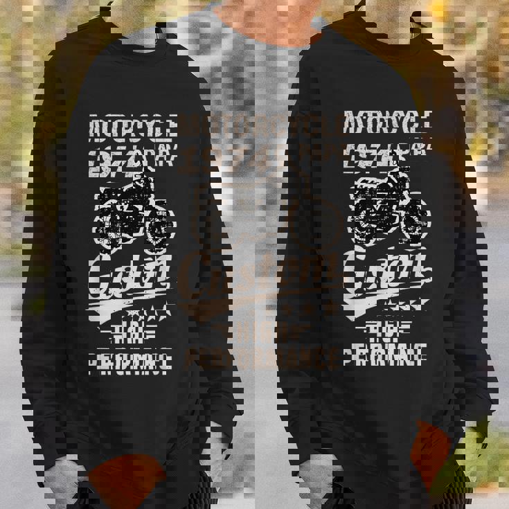 オートバイ バイク 2輪車 お父さん 祖父 1974年 生まれ 誕生日 ヴィンテージ 服 スウェットシャツ 彼への贈り物