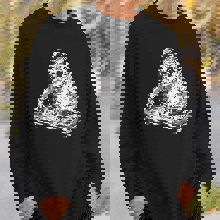 カエル 音楽 Dj 音楽プロデューサー ターンテーブル Dj カエル ビートメーカー スウェットシャツ 彼への贈り物