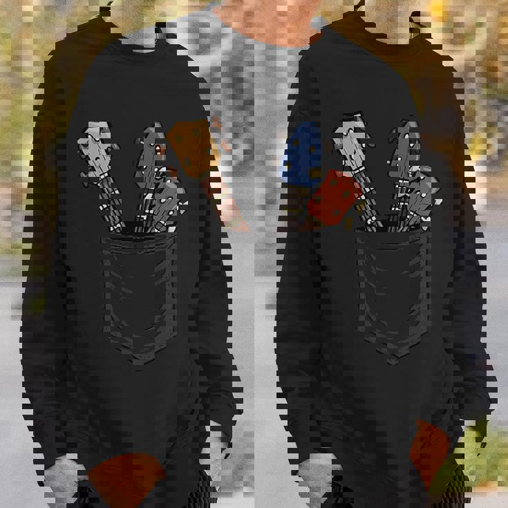 カジュアル ウクレレコレクション ポケットにハワイウクレレ スウェットシャツ 彼への贈り物