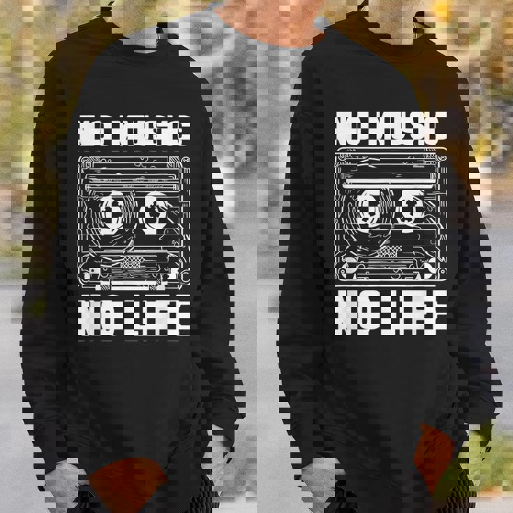 カセット No Music No Life Music Lover スウェットシャツ 彼への贈り物