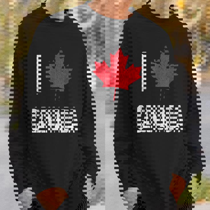 カナダ お土産 I Love Canada スウェットシャツ 彼への贈り物