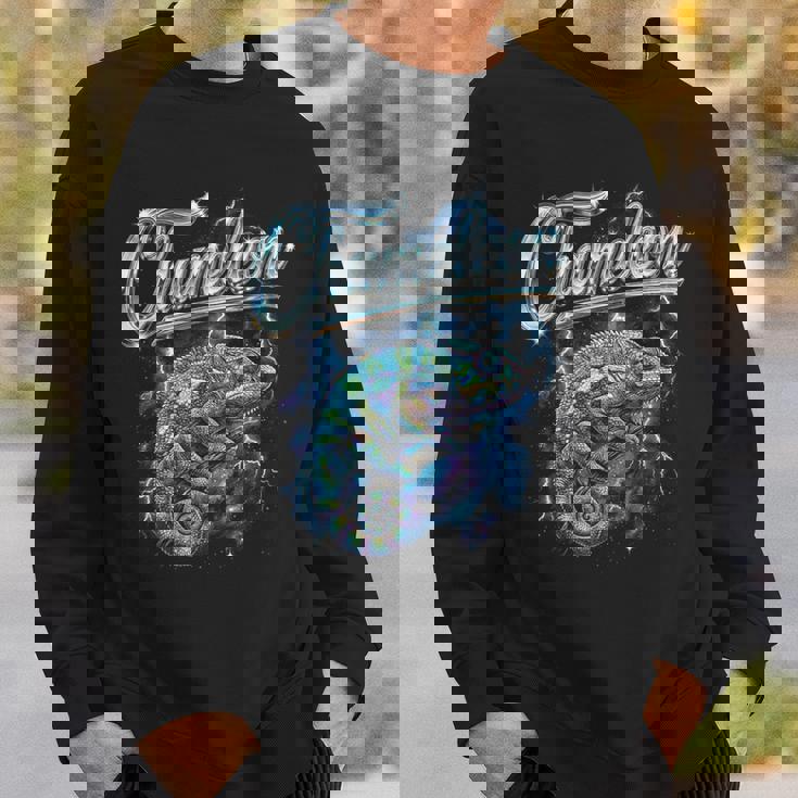 カメレオン ヴィンテージ 90年代 レトロ ファニー カメレオン 80年代 メンズ レディース スウェットシャツ 彼への贈り物