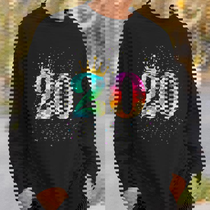 カラフルな絞り染め 20歳の女児 20歳の誕生日 スウェットシャツ 彼への贈り物