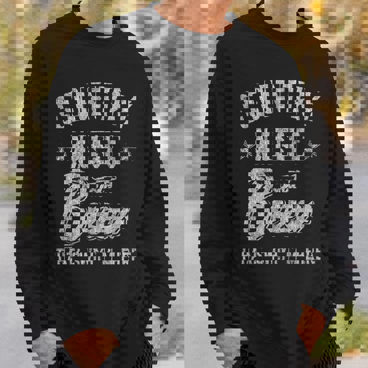 カントリーミュージックとビール That's Why I'm Here スウェットシャツ 彼への贈り物